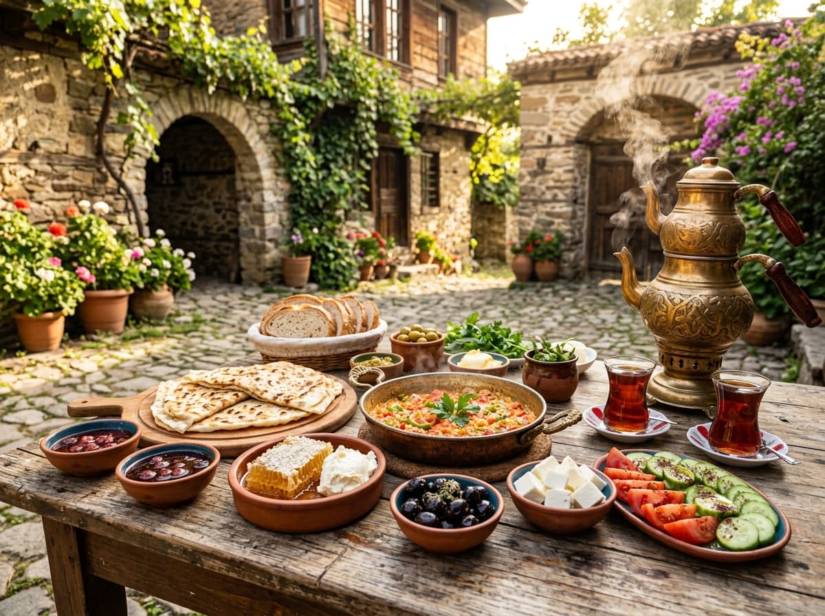Cumalıkızık UNESCO Dorf-Frühstück