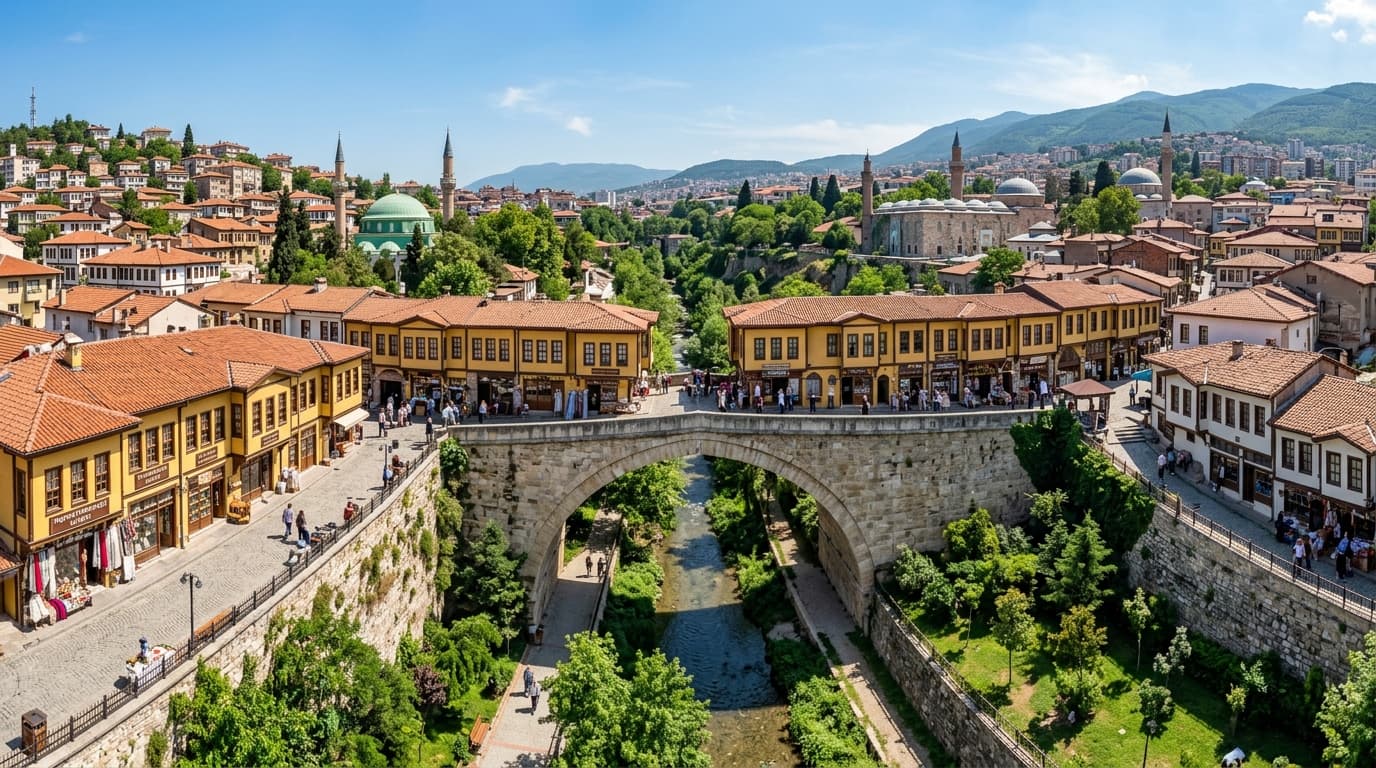 Historische Irgandı-Brücke: Eine der vier Basarbrücken der Welt und Kunstführer