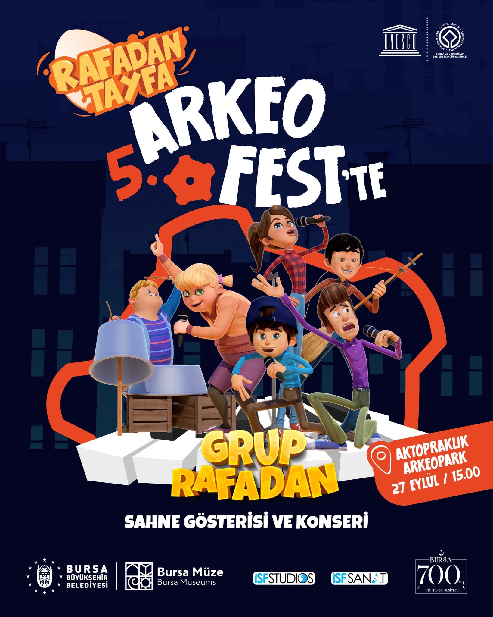 Rafadan Tayfa Live-Bühnenshow beim Arkeofest
