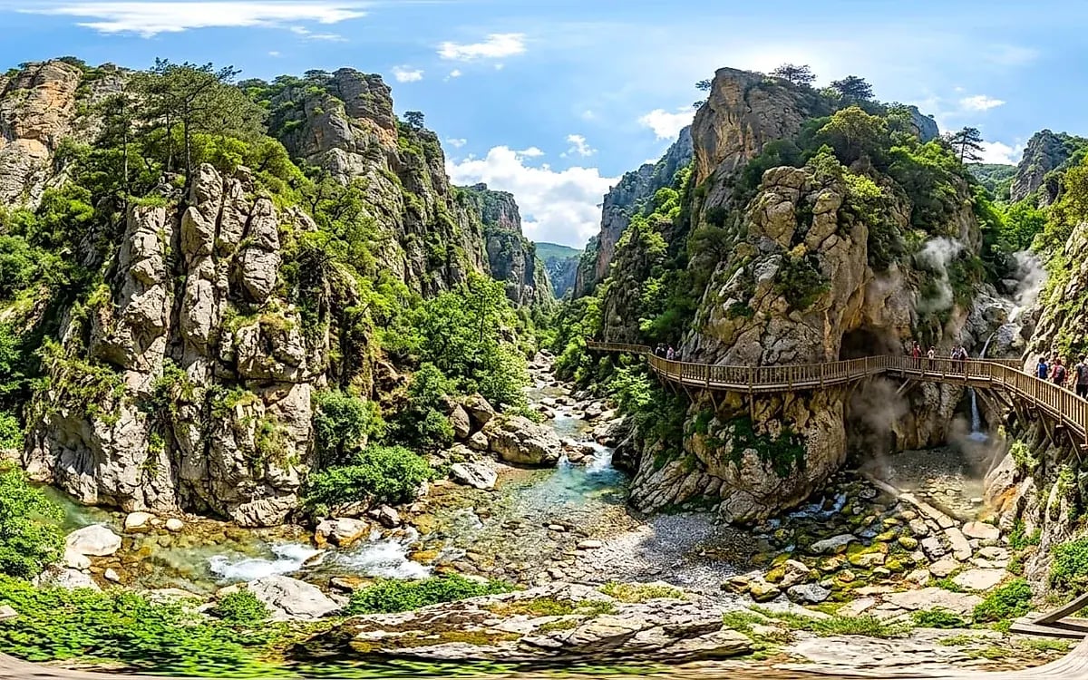 迪云居勒天然峡谷硫磺温泉（Düğüncüler Thermal） - Bursa Büyükorhan Gezilecek Yerler