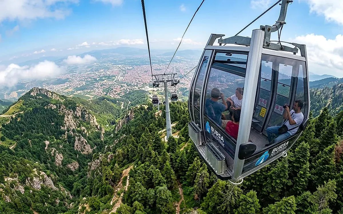 Bursa-Seilbahn: Reise in die Wolken mit der längsten Seilbahn der Welt - Bursa Yıldırım Gezilecek Yerler