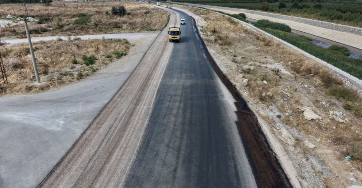 Büyükşehir Samanlı bağlantı yolunu yeniledi